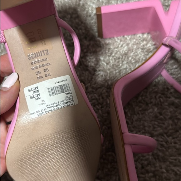 SCHUTZ Pink Strappy Heels - Picture 5 of 5